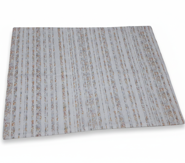 Soft Çizgili Krem Nevresim Takımı