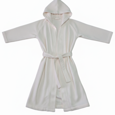 Small Kapşonlu Beyaz Bornoz