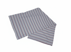 Turuncu ve Beyaz Renkli Çizgili Nevresim Takımı