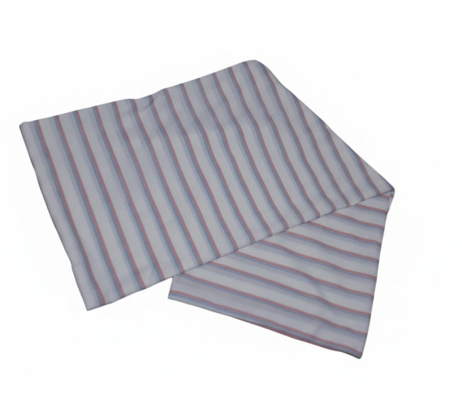 Turuncu ve Beyaz Renkli Çizgili Nevresim Takımı