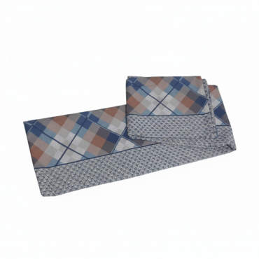 Baklava Lacivert Bej Nevresim Takımı